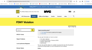 FDNY Fire Violations Lookup NYC Manhattan Brooklyn Bronx Queens Restaurant Bodega Deli Fast Food 1